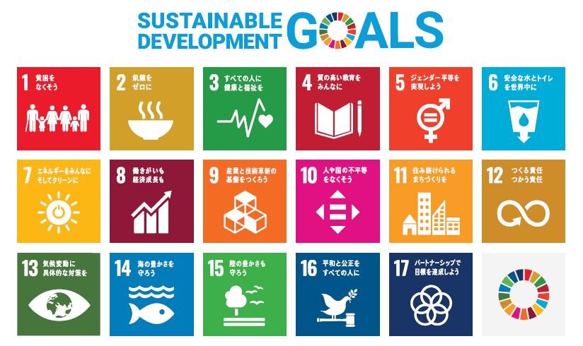 SDGs全ての項目のイメージ